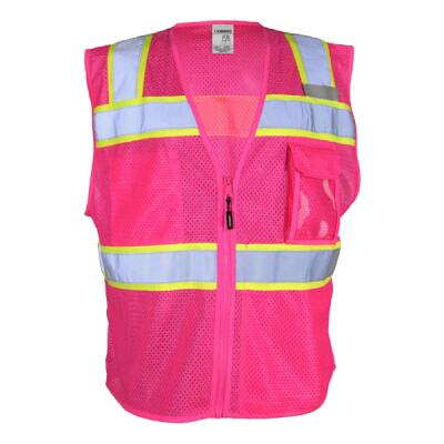 Unisex EV Series® Enhanced Visibility 3 Pocket Mesh Vest Thumbnail