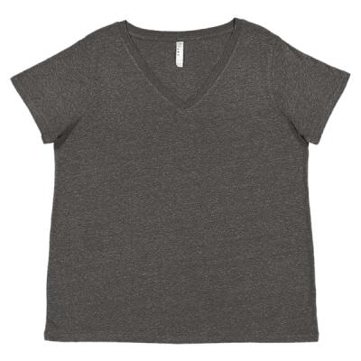 Women's Curvy Collection Fine Jersey V-Neck Tee Thumbnail