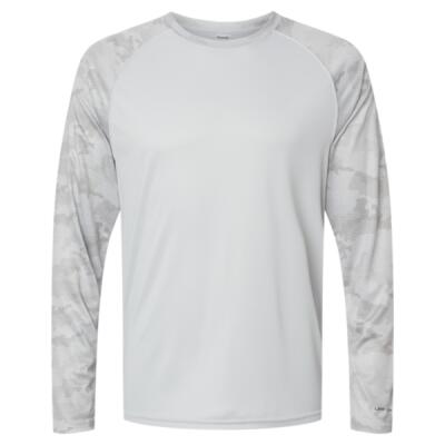 Unisex Cayman Performance Camo Colorblocked Long Sleeve T-Shirt Thumbnail