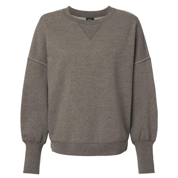 Women's Sueded Fleece Crewneck Sweatshirt Thumbnail