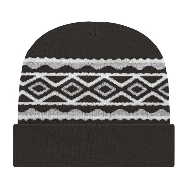 USA- Made Diamond Cuffed Beanie Thumbnail