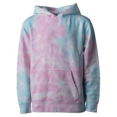 Youth Midweight Tie-Dyed Hooded Sweatshirt Thumbnail