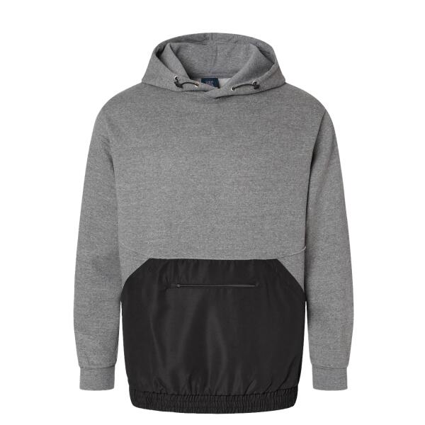 Unisex Mixed Media Hooded Sweatshirt Thumbnail