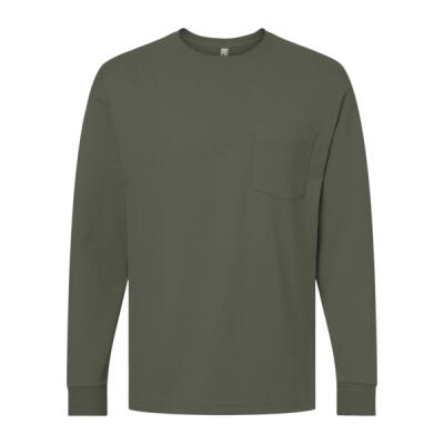 Unisex Super Heavyweight Long Sleeve Pocket Tee Thumbnail