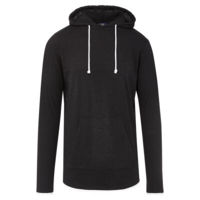 Unisex Miles Slub Hooded Long Sleeve T-Shirt Thumbnail