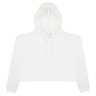 Women's Girlie Cropped Hooded Fleece with Pocket Thumbnail