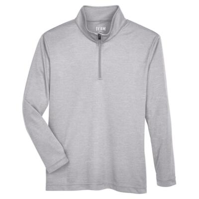 Youth Zone Sonic Heather Performance Quarter-Zip Pullolver Thumbnail