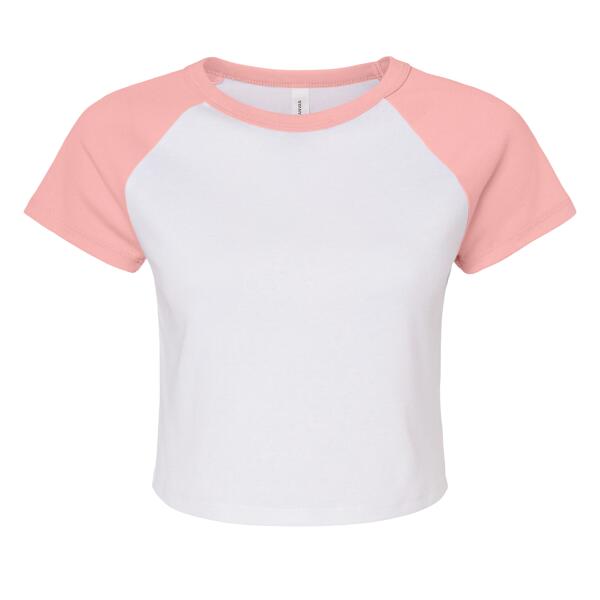 Women's Micro Rib Raglan Baby Tee Thumbnail