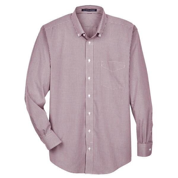 Men's Crown Collection® Gingham Check Woven Dress Shirt Thumbnail