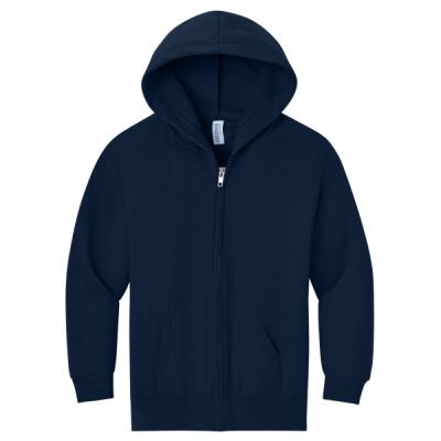 Youth NuBlend ® Full Zip Hooded Sweatshirt Thumbnail