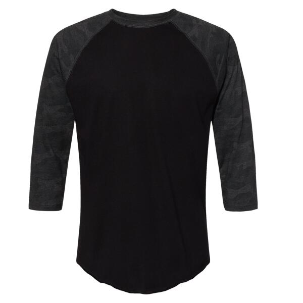 Men's Baseball Fine Jersey Three-Quarter Sleeve Tee Thumbnail
