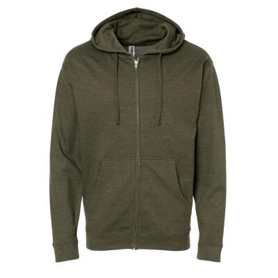 Unisex Midweight Full-Zip Hooded Sweatshirt Thumbnail