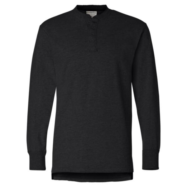 Men's Vintage Brushed Jersey Henley Thumbnail