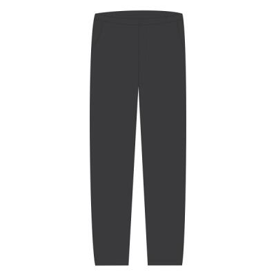 Men's Plain Front Casual Cotton Pants Thumbnail