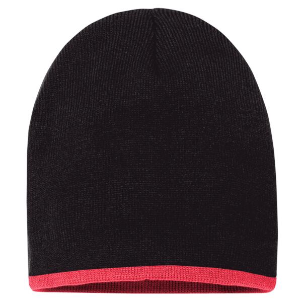 8" Bottom-Striped Beanie Thumbnail