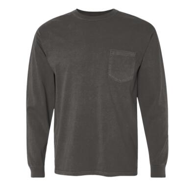Unisex Garment-Dyed Heavyweight Long Sleeve Pocket T-Shirt Thumbnail