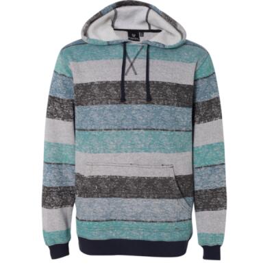 Men's Printed Stripes Fleece Sweatshirt Thumbnail