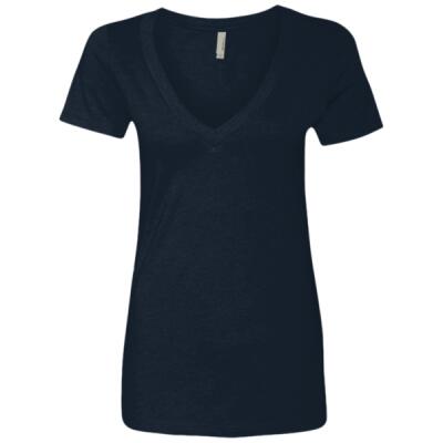 Women’s CVC Deep V-Neck T-Shirt Thumbnail