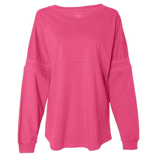 Women's Jersey Pom Pom Long Sleeve T-Shirt Thumbnail