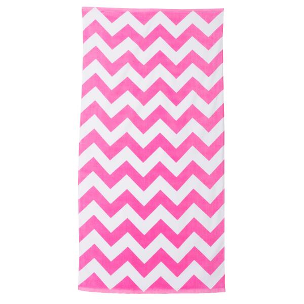 Chevron Velour Beach Towel Thumbnail