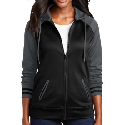 Women's Sport Wick ® Varsity Fleece Full Zip Hooded Jacket Thumbnail