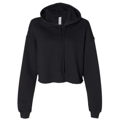 Women's Crop Fleece Hoodie Sweatshirt Thumbnail