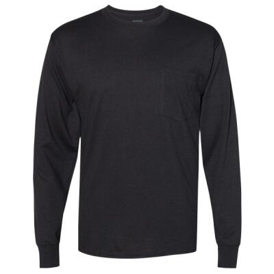 Unisex Workwear Long Sleeve Pocket T-Shirt Thumbnail