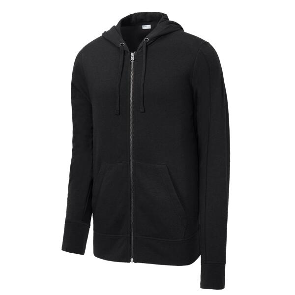 PosiCharge ® Tri Blend Wicking Fleece Full Zip Hooded Jacket Thumbnail