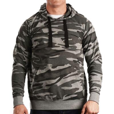 Men's Enzyme-Washed French Terry Hooded Sweatshirt Thumbnail