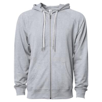 Unisex Icon Lightweight Loopback Terry Full-Zip Hooded Sweatshirt Thumbnail