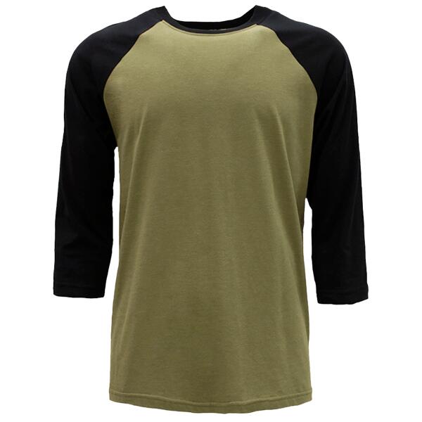 Unisex CVC Three-Quarter Sleeve Raglan T-Shirt Thumbnail