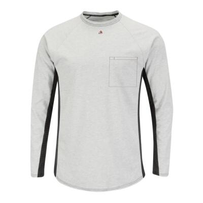 Men's Long Sleeve FR Two-Tone Base Layer with Concealed Chest Pocket - EXCEL FR Thumbnail